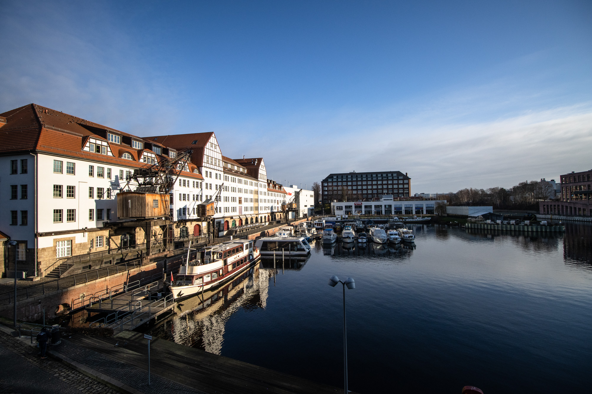 Blick auf den Tempelhofer Hafen
