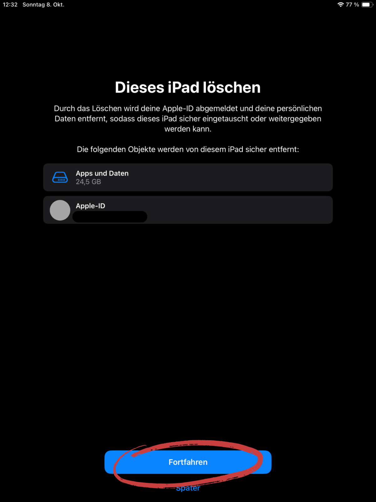 Daten löschen bei Apple-Geräten