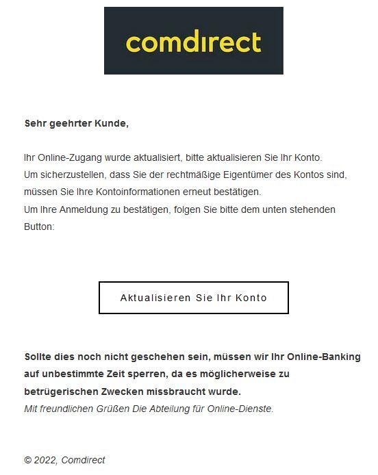 Comdirect Phishing