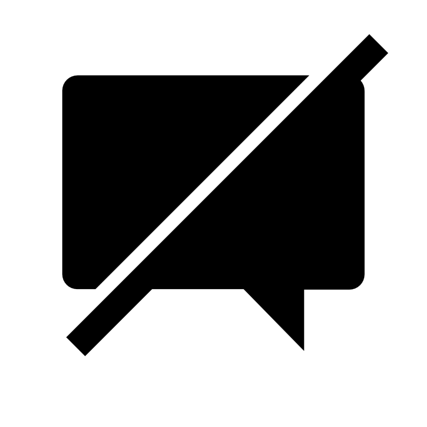 symbol Nachricht durchgestrichen