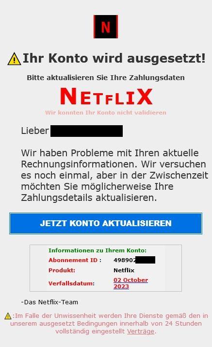 Netflix Phishing