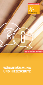 Wärmedämmung und Hitzeschutz