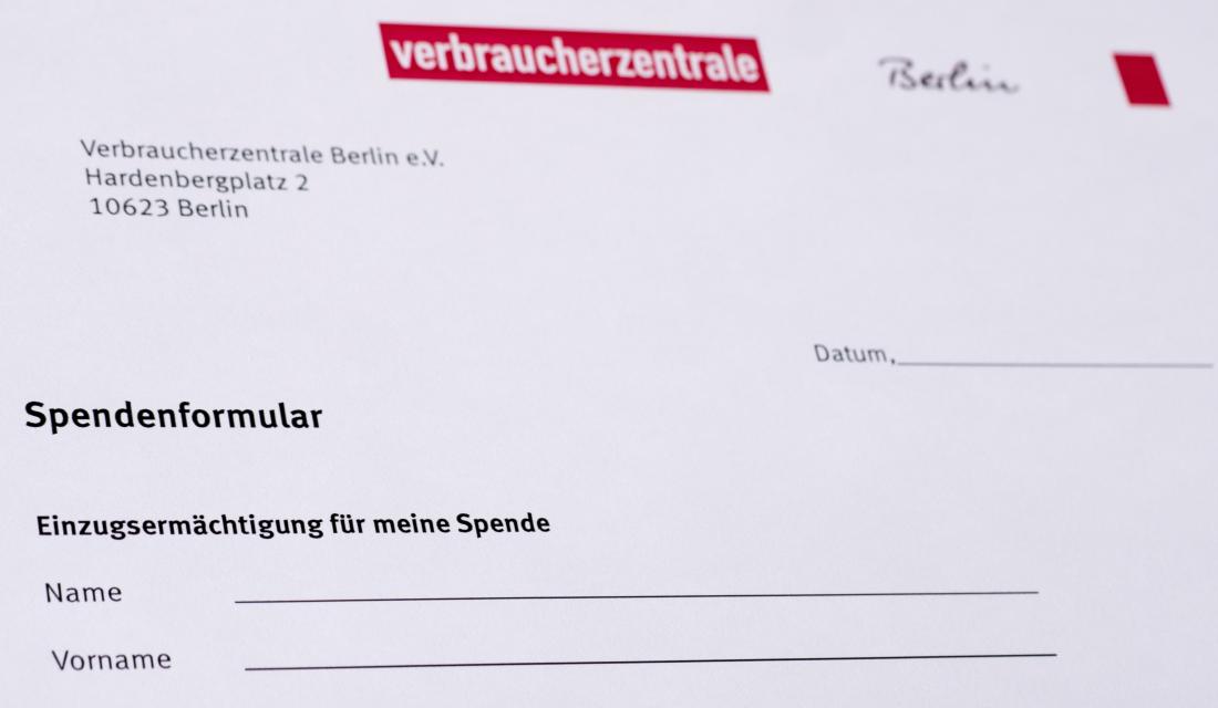 Spendenformular