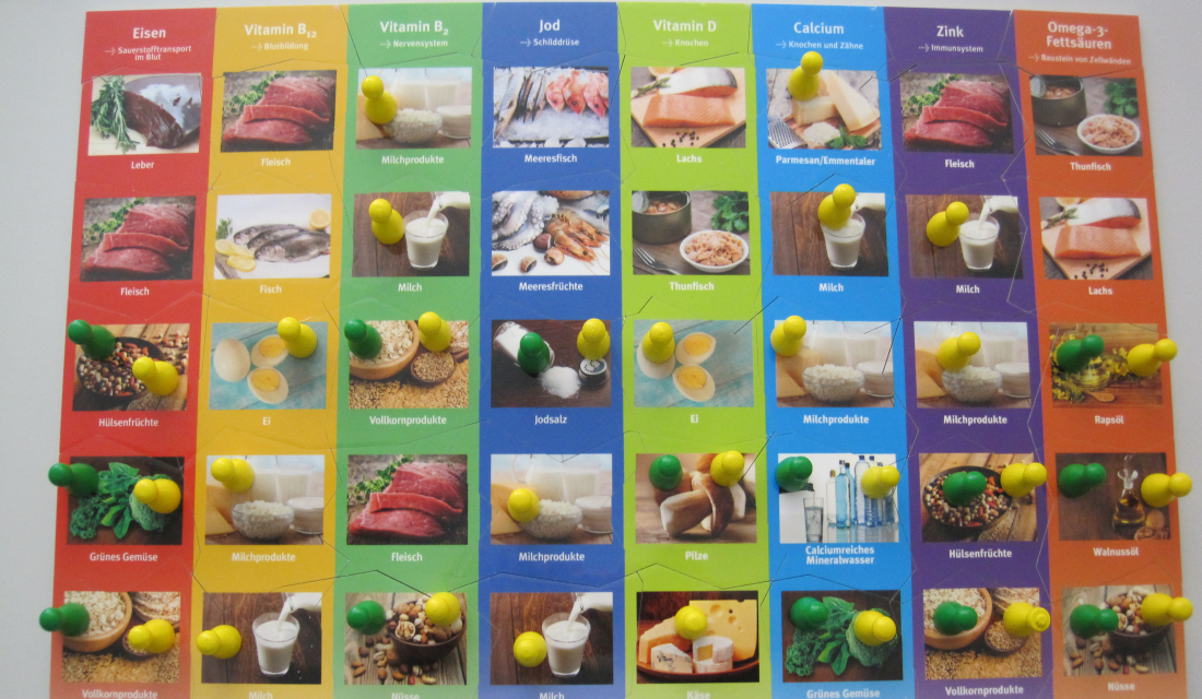 Ein Puzzlespiel zum Bildungsangebot "Alles Veggie?"