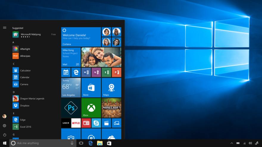 Startmenü von Windows 10