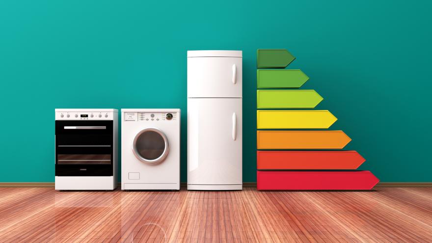 Haushaltsgeräte mit Energieeffizienzklasse Label