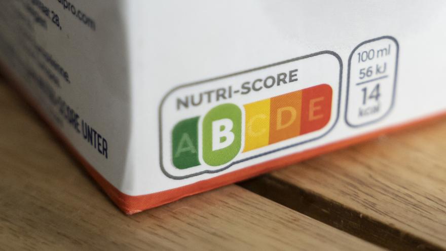 Nutri-Score auf einer Getränkepackung