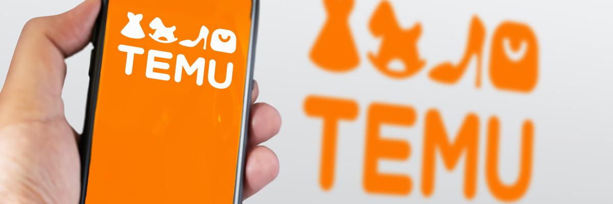 Temu-App auf dem Handy installiert