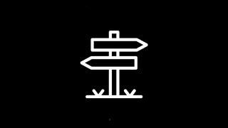 Illustration von Schildern, die in verschiedene Richtungen zeigen als Logo der App "Way to Vegan"