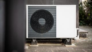 Foto einer Wärmepumpe